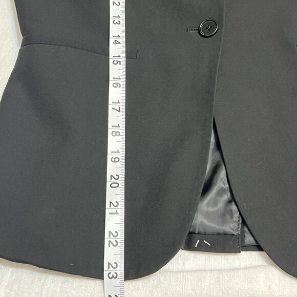 NWOT Van Heusen Women's Blazer Black Jacket Size M One Button Work Career Lined - Picture 9 of 11